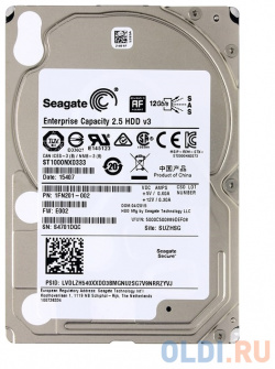 Жесткий диск 2 5" 1Tb Seagate ST1000NX0333 Enterprise Capacity SAS 12Gb/s (128Mb  7200rpm)