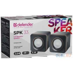 Колонки DEFENDER SPK 33 (2 0  5 Вт питание от USB) 65633