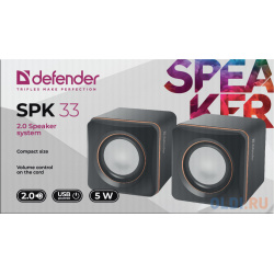 Колонки DEFENDER SPK 33 (2 0  5 Вт питание от USB) 65633