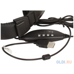 Гарнитура Defender Gryphon 750U USB  черный 1 8м кабель 63752