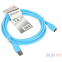 Кабель соединительный USB3 0 Am MicroBm 1 8m Telecom (TUS717 8M) VCOM TUS717 К