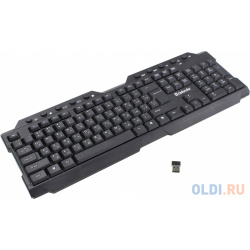 Клавиатура беспроводная Element HB 195 RU  черный мультимедиа DEFENDER 45195