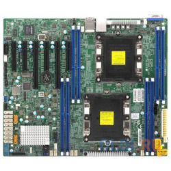 Мат плата Supermicro MBD X11DPL I B  2x LGA3647(up140W) C621 8xDDR4 10xSATA3 (RAID 0/1/10/5) 2x1GbE IPMI PCIE3 0 M 2 COM VGA ATX Bulk