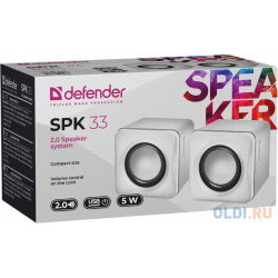 Колонки Defender SPK 33 2 0 Белый