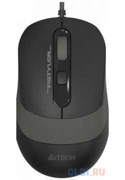 Мышь проводная A4TECH Fstyler FM10 чёрный серый USB 1147673 