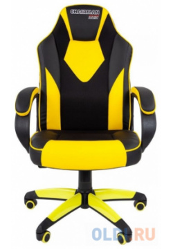 Офисное кресло Chairman  game 17 Россия экопремиум черный/желтый (7028515)
