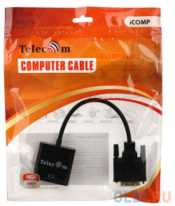 Кабель переходник DVI D 25M  > VGA 15F Telecom VCOM TA491