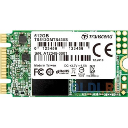 SSD накопитель Transcend MTS430 512 Gb SATA III Твердотельный M