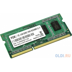 Оперативная память для ноутбука Foxline FL1600D3S11 2G SO DIMM 2Gb DDR3 1600 MHz 