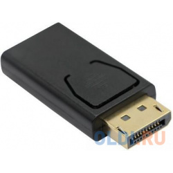 Переходник HDMI DisplayPort VCOM Telecom CA331 плоский черный 