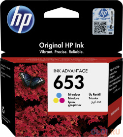Картридж HP 653 струйный трёхцветный (200 стр) [3YM74AE#BHK] 3YM74AE#BHK 