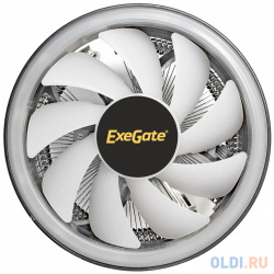 Exegate EX286157RUS Кулер Dark Magic EE126R PWM RGB (Al black coating  LGA775/1150/1151/1155/1156/1200/AM2/AM2+/AM3/AM3+/AM4/FM1/FM2/754/939/9