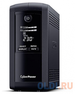 UPS CyberPower VP1000EILCD {1000VA/550W USB/RS 232/RJ11/45  (6 IEC С13)}