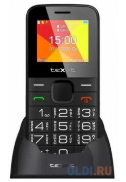 Телефон Texet TM B201 черный 