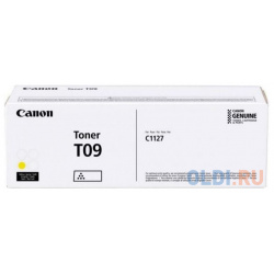 Тонер Canon T09 YL 3017C006 желтый туба для копира i SENSYS X C1127iF  C1127i C1127P
