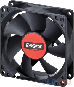 Exegate EX283377RUS Вентилятор EX08025S3P  80x80x25 мм подшипник скольжения 3pin 1800RPM 23dBA
