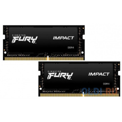 Оперативная память для ноутбука Kingston FURY Impact SO DIMM 16Gb DDR4 3200 MHz KF432S20IBK2/16 