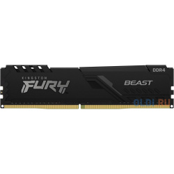Оперативная память для компьютера Kingston Fury Beast Black DIMM 8Gb DDR4 3733 MHz KF437C19BB/8 