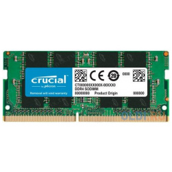 Оперативная память для ноутбука Crucial Basics Laptop SO DIMM 8Gb DDR4 3200 MHz CT8G4SFRA32A 
