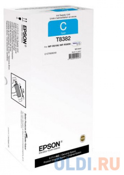 Картридж Epson C13T838240 для WorkForce Pro WF R5190DTW R5690DF голубой 