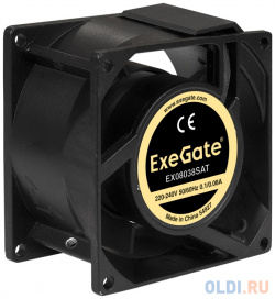 Exegate EX289002RUS Вентилятор 220В EX08038SAT (80x80x38 мм  Sleeve bearing (подшипник скольжения) клеммы 2400RPM 36dBA)