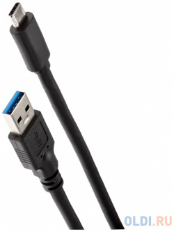 Кабель USB Type C 3 0 2м VCOM Telecom ACU401 2M круглый черный