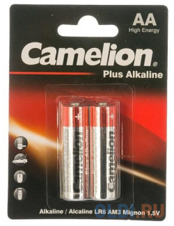 Camelion  LR 6 Plus Alkaline BL 2 (LR6 BP2 батарейка 1 5В) (2 шт в уп ке) LR6
