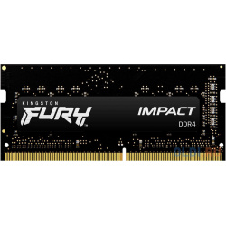Оперативная память для ноутбука Kingston FURY Impact Black SO DIMM 16Gb DDR4 3200 MHz KF432S20IB/16 