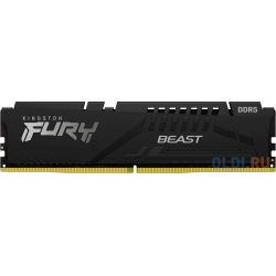 Оперативная память для компьютера Kingston FURY Beast Black DIMM 16Gb DDR5 5600 MHz KF556C40BB 16 