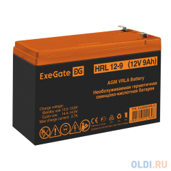 Exegate EX285659RUS Аккумуляторная батарея HRL 12 9 (12V 9Ah 1234W  клеммы F2)