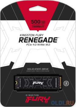 SSD накопитель Kingston Fury Renegade 500 Gb PCI E 4 0 х4 SFYRS/500G