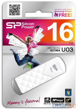 Внешний накопитель 16GB USB Drive  Silicon Power SP016GBUF2U03V1W Флешка