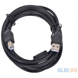 Кабель USB 2 0 AM/BM 3м Pro Gembird  феррит кольцо черный пакет CCF USB2 AMBM 10
