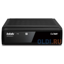 Ресивер DVB T2 BBK SMP025HDT2 черный (B) 