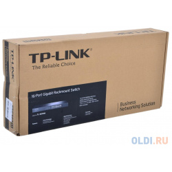 Коммутатор TP LINK TL SG1016 16 портовый гигабитный монтируемый в стойку