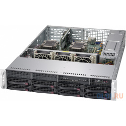 Серверная платформа Supermicro SYS 6029P WTR  2U 2xLGA3647 12xDDR4 ECC up 8x3 5 SATA 6Gbps via C621 2x1GbE 2x1000W Rack Rails Backplane 8xSATA