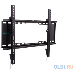 Кронштейн Kromax IDEAL 101 black  для LED/LCD TV 32" 90" max 20 кг настенный 0 ст свободы от стены 30 мм VESA 600x400 24036