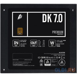 1STPLAYER Блок питания DK PREMIUM 700W / ATX 2 4  APFC 80 PLUS BRONZE 120mm fan PS 700AX