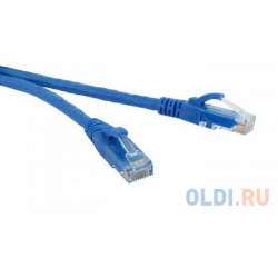 Патч корд RJ45  4 пары UTP категория 6 5 м синий LSZH LANMASTER LAN PC45/U6 0 BL П
