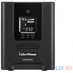 ИБП CyberPower PR3000ELCDSL 3000VA/2700W USB/RS 232/EPO/SNMPslot/RJ11/45 (9 IEC) 