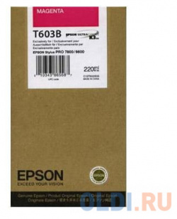 Картридж Epson C13T603B00 для Stylus Pro 7800/9800 пурпурный 