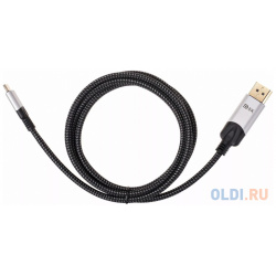 Кабель адаптер USB 3 1 Type Cm  > DP(m) 8K@60Hz 8m Alumi Shell VCOM Telecom CU422MCV_USB_TYPE_C/M DP1 4/M_8KX60HZ_1
