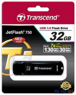Внешний накопитель 32GB USB Drive  Transcend 750 (TS32GJF750K) TS32GJF750K Ф
