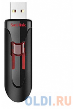 Флешка USB 256Gb Sandisk Cruzer Glide SDCZ600 256G G35 черный красный 
