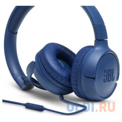 Наушники JBL JBLT500BLU синий Проводные / Накладные с микрофоном 20 Гц  кГц 100 дБ Одностороннее Mini jack 3 5 мм