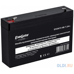 Батарея Exegate 6V 7 2Ah EXG672 EP234536RUS 