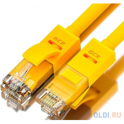Greenconnect Патч корд прямой 40 0m  UTP кат 5e желтый позолоченные контакты 24 AWG литой GCR LNC02 ethernet high speed 1 Гбит/с RJ45 T5 Green Connection
