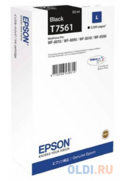 Картридж Epson C13T756140 2500стр Черный для