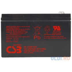 Аккумулятор CSB HR1224 W F2/F1 12V5 5AH F2 12V/5 Батарея