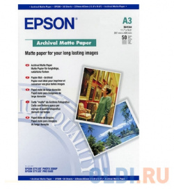 Бумага Epson A3 192 г/кв м Archival Matte Paper [C13S041344] 50л C13S041344 Б